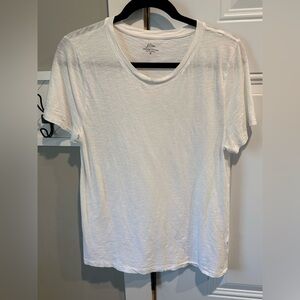 J. Crew Soft Vintage Crew White Cotton Tee